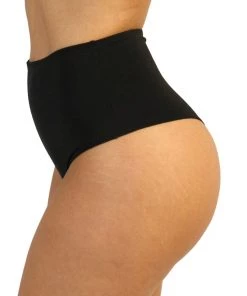 Shark Black High Waist Cheeky Bottoms Womens