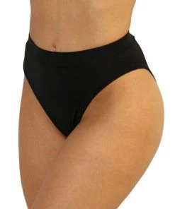 Shark Black Cheeky High-Cut Bottoms