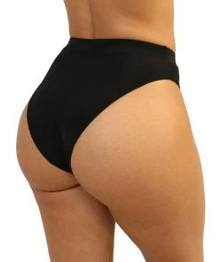 Shark Black Cheeky High-Cut Bottoms