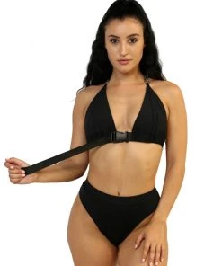 Shark Womens Black Click It Buckle Top