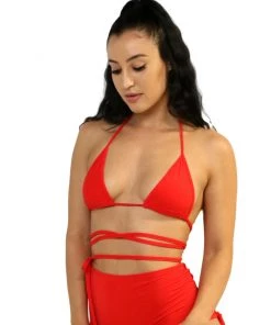Shark Womens Red Rave Bikini Wrap Top 10 Shark Womens Red Rave Bikini Wrap Top