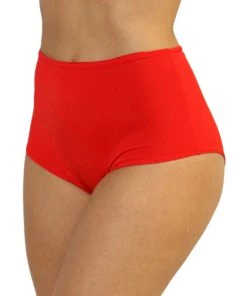 Shark Womens Red High Waist Shorts