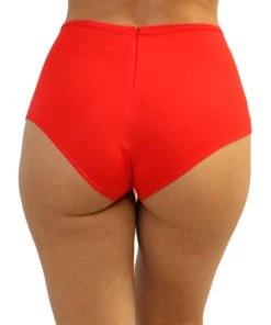 Shark Womens Red High Waist Shorts
