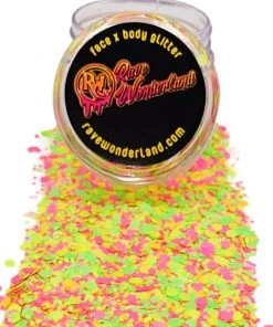 Xucai Accessories Party On Neon Chunky Matte Glitter