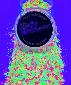 Xucai Accessories Party On Neon Chunky Matte Glitter