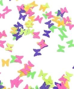 Xucai Neon Butterfly Black Light Reactive Glitter Accessories 7 Xucai Neon Butterfly Black Light Reactive Glitter Accessories