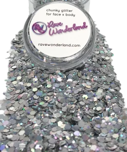 Xucai Accessories Silver Chunk Body And Face Festival Glitter (20 Or 30 Grams)