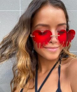 AE Heart Drip Sunglasses