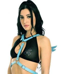 AE Heaven Sent Faux Leather Wings Harness Womens