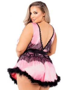 Roma Satin Baby Babydoll Dress