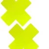 Neva Nude Womens Lemon Vinyl Yellow X Factor Blacklight Reactive Pasties