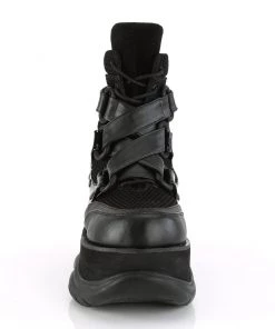 Pleasers Demonia Platform Criss-Cross Strap Ankle Boot Mens