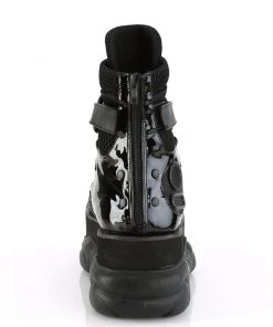 Pleasers Demonia Platform Criss-Cross Strap Ankle Boot Mens