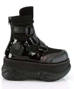 Pleasers Demonia Platform Criss-Cross Strap Ankle Boot Mens