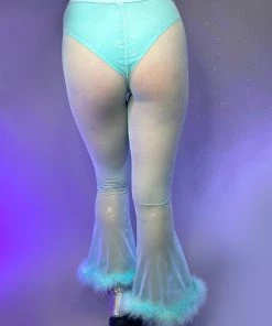 OhYes Fashion Butterfly Rainstorm Mesh Fur Bottoms New