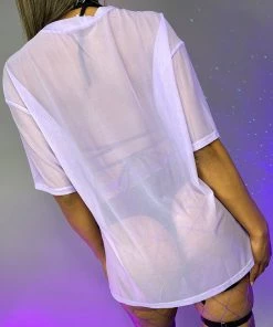 OhYes Fashion Got Ya Covered Oversized Mesh Tee