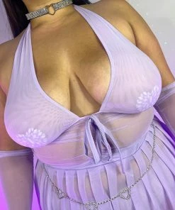 OhYes Fashion Y2K Doll Halter Crop Top New