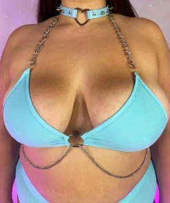 OhYes Fashion Urban Nights Chained Halter Top New