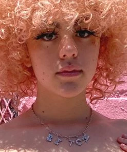 AE B-I-T-C-H Rhinestone Necklace Accessories