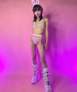 Hot And Delicious New 2pc All That Bling Rhinestone Bikini Set