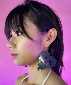 AE Melt My Mind Skull PVC Earrings Accessories