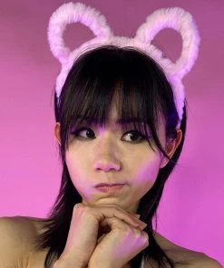 AE Fuzzy Bear Headband Womens