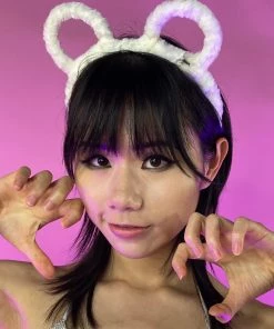 AE Fuzzy Bear Headband Womens