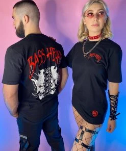 555stickers Womens Bass Head Monster T