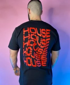 555stickers Red House Swirl RW Tee Mens