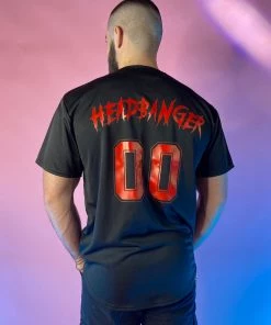 Jarmoo Womens Headbanger Baseball Unisex Jersey