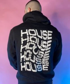 555stickers Womens White House Swirl Unisex Hoodie