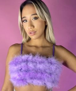 AE Feathered Princess Spaghetti Strap Crop Top New