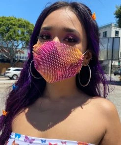 Accessories Neva Nude Bad Romanz Mesh Jewel Face Mask