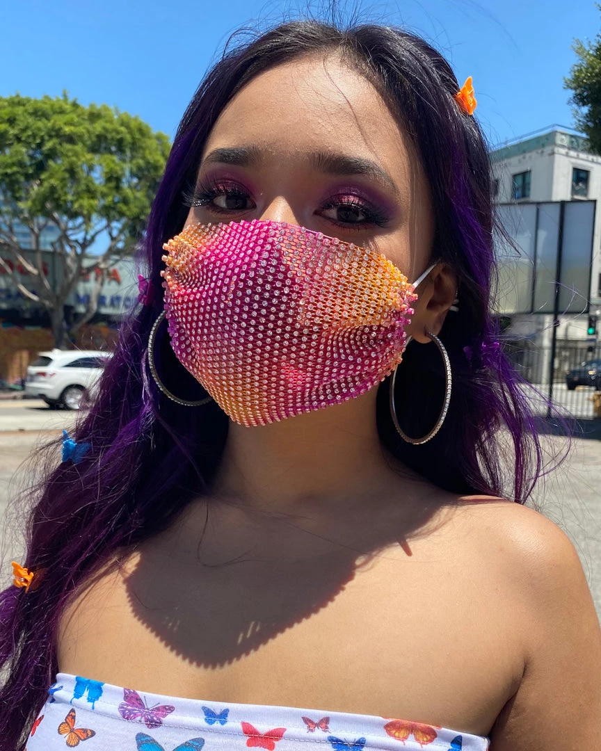 Accessories Neva Nude Bad Romanz Mesh Jewel Face Mask 2 Accessories Neva Nude Bad Romanz Mesh Jewel Face Mask