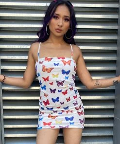 AE Born To Fly Spaghetti Strap Dress Womens