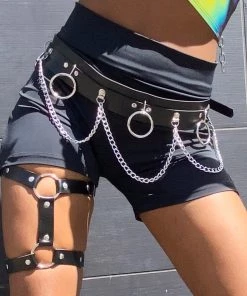 AE Chain Reaction Faux Leather Belt Womens