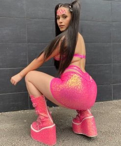 Roma Sequin Fitted Mini Skirt Womens