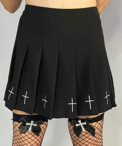 DISCONTINUED Worship Me Pleated Skirt Bottoms
