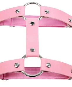 AE 1pc Miss Behaved Dual-Strap Faux Leather O-Ring Leg Garter Womens