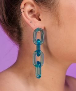 AE New Chain Link Acrylic Earrings
