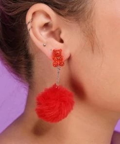 AE Your Teddy Gummy Bear Plush Earrings