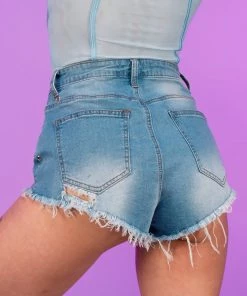 Hot And Delicious New Enchained Denim Shorts