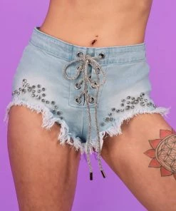 Hot And Delicious Shine Hard Denim Shorts