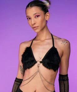 AE Fuzzy Chain Bikini Top