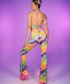 Hot And Delicious Trippy Daze 2pc Pant Set New