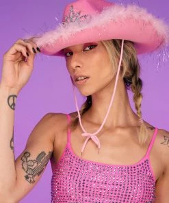 AE New LED Rodeo Princess Cowboy Hat