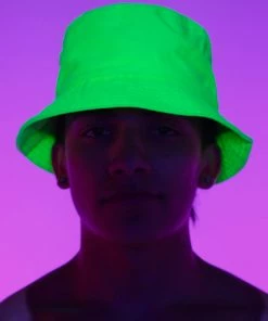 AE Womens Vacay Mode Neon Bucket Hat