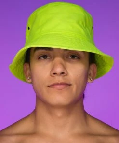 AE Womens Vacay Mode Neon Bucket Hat