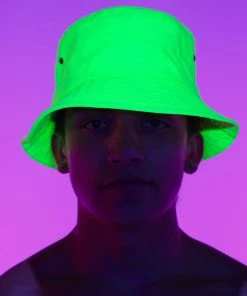 AE Womens Vacay Mode Neon Bucket Hat