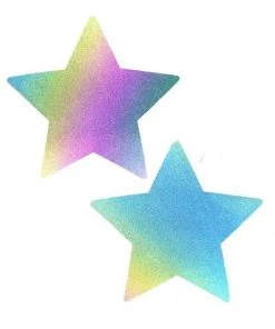 Neva Nude Flash Reflective Starry Nights Pasties Womens